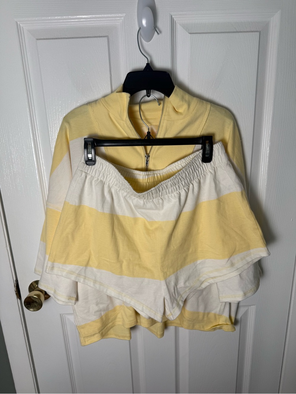 Free People Retro Rugby Set in Sunlit Yellow Combo L - Picture 2 of 9